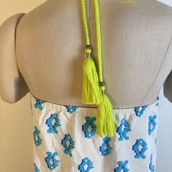 Lilly Pulitzer Womens XS Selin To The Sea Silk Halter Top - Picture 6 of 10